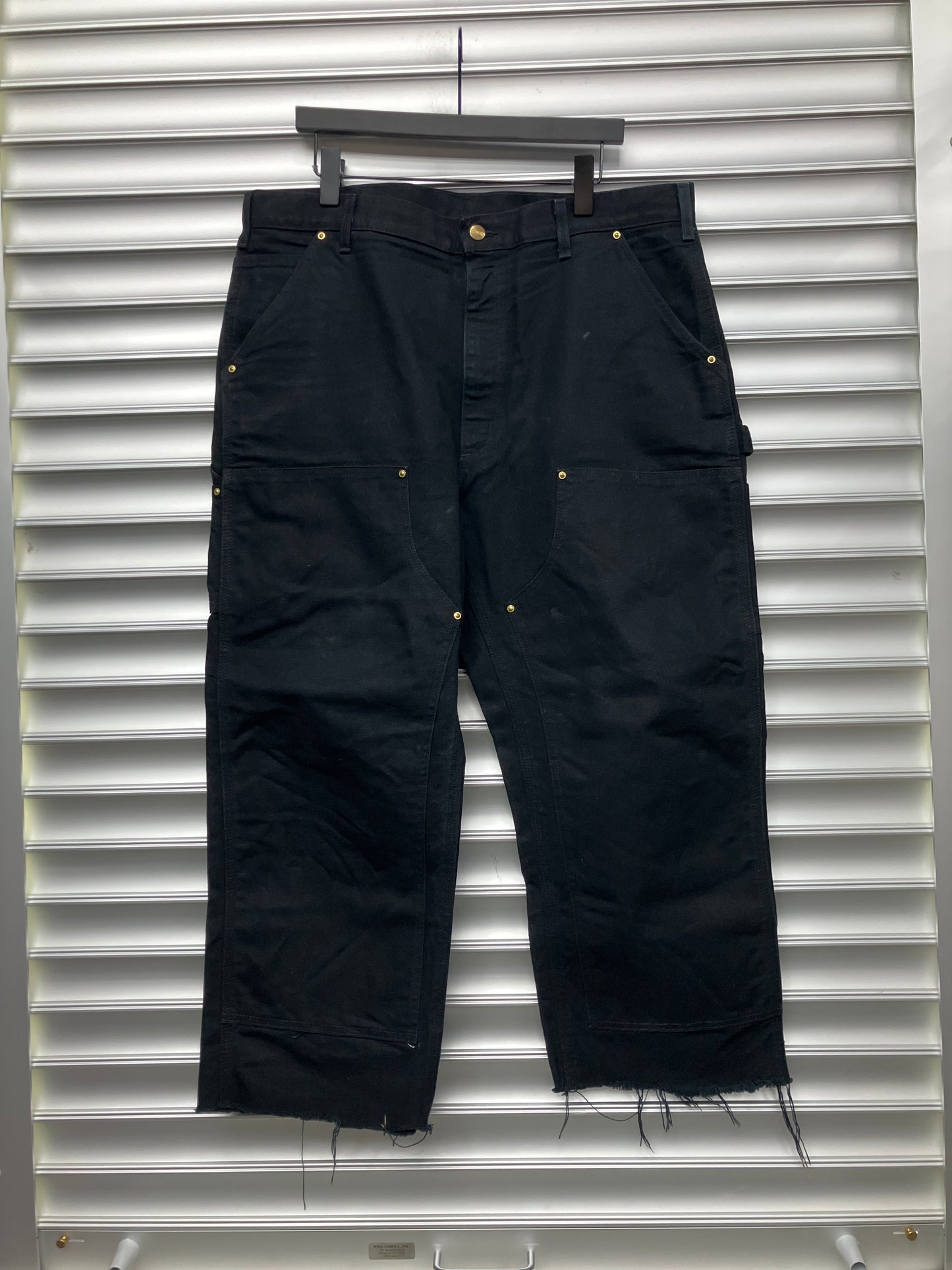 Vintage Black Cahartt Double Knees - 38
