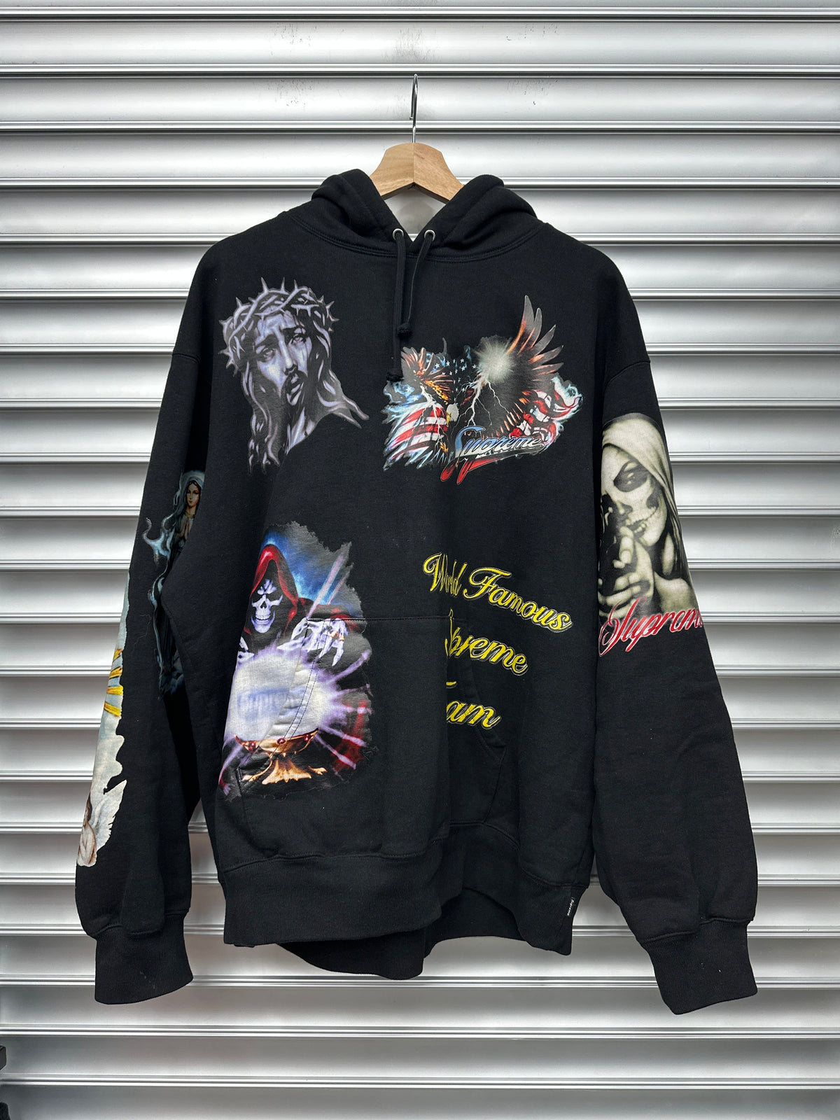 Supreme Sticker Hoodie - L**