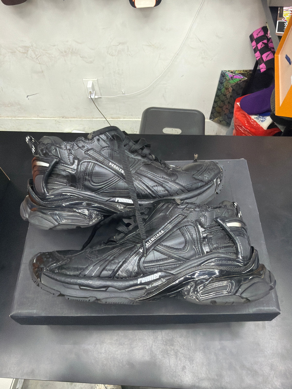 Balenciaga Runner Under Armour Triple Black (U) - 43(10)**