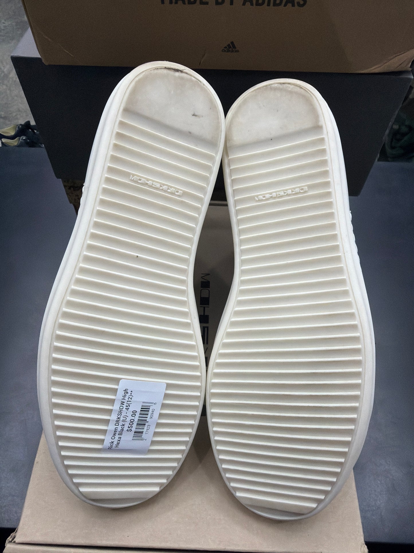 Rick Owen DRKSHDW High Hexa Black (U) - 45(12)**