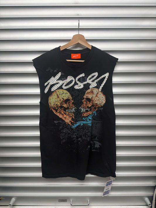 Bossi Skull Rhinestone Tank - XS