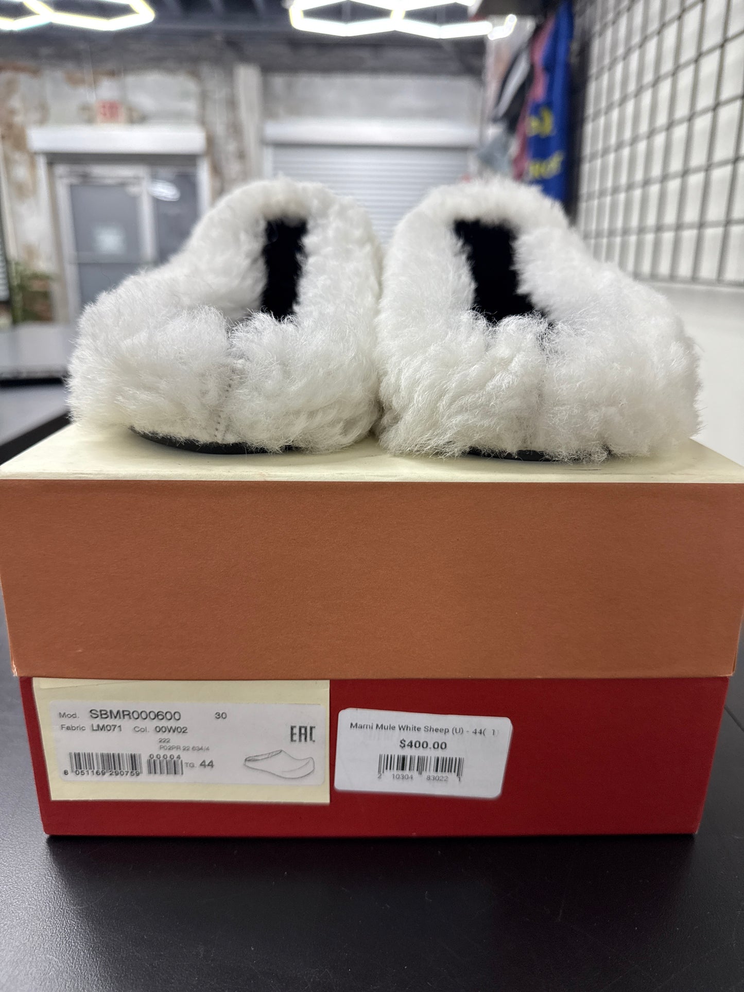 Marni Mule White Sheep (U) - 44(11)