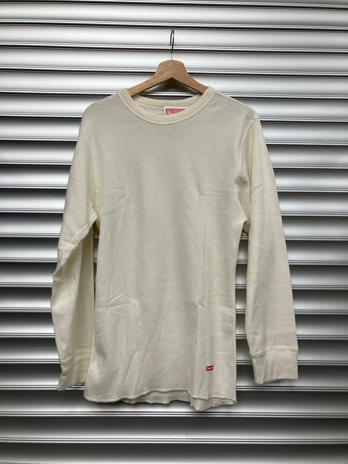 Supreme White Thermal Long Sleeve - L