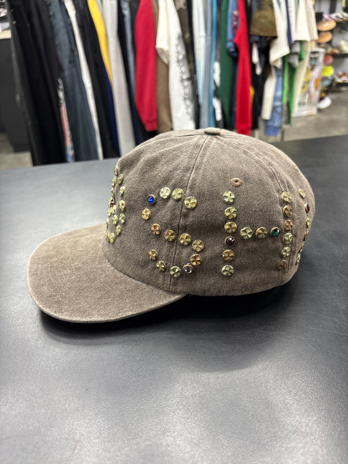 Satoshi Nakamoto Studded Grey Hat**