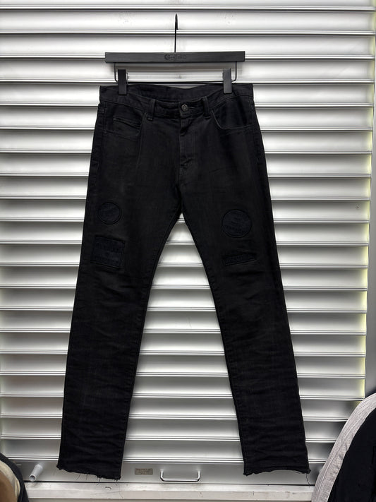 Number Nine Patchwork Black Denim - 3 **