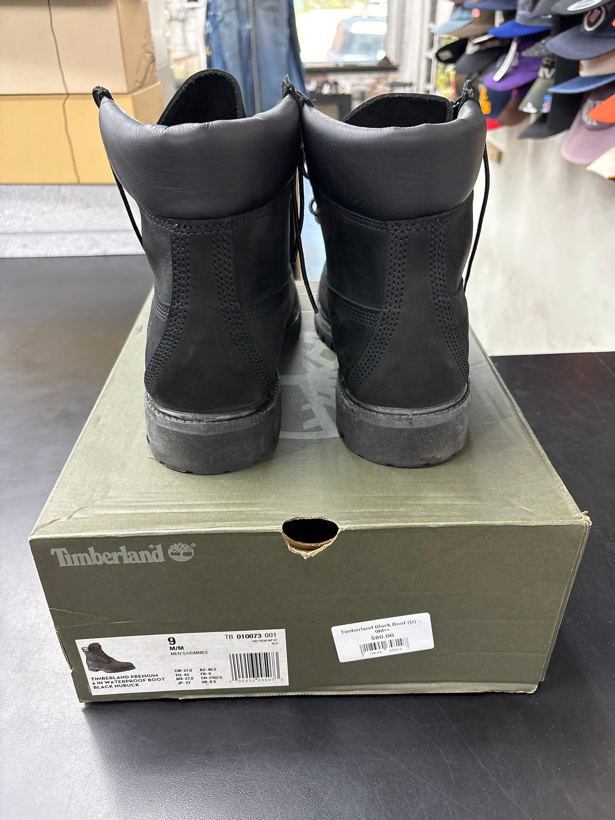 Timberland Black Boot (U) - 9M**