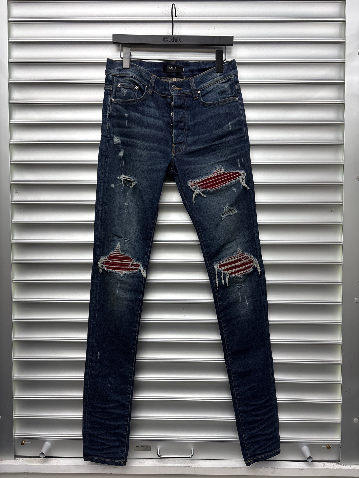 Amiri MX1 Maroon Denim - 31