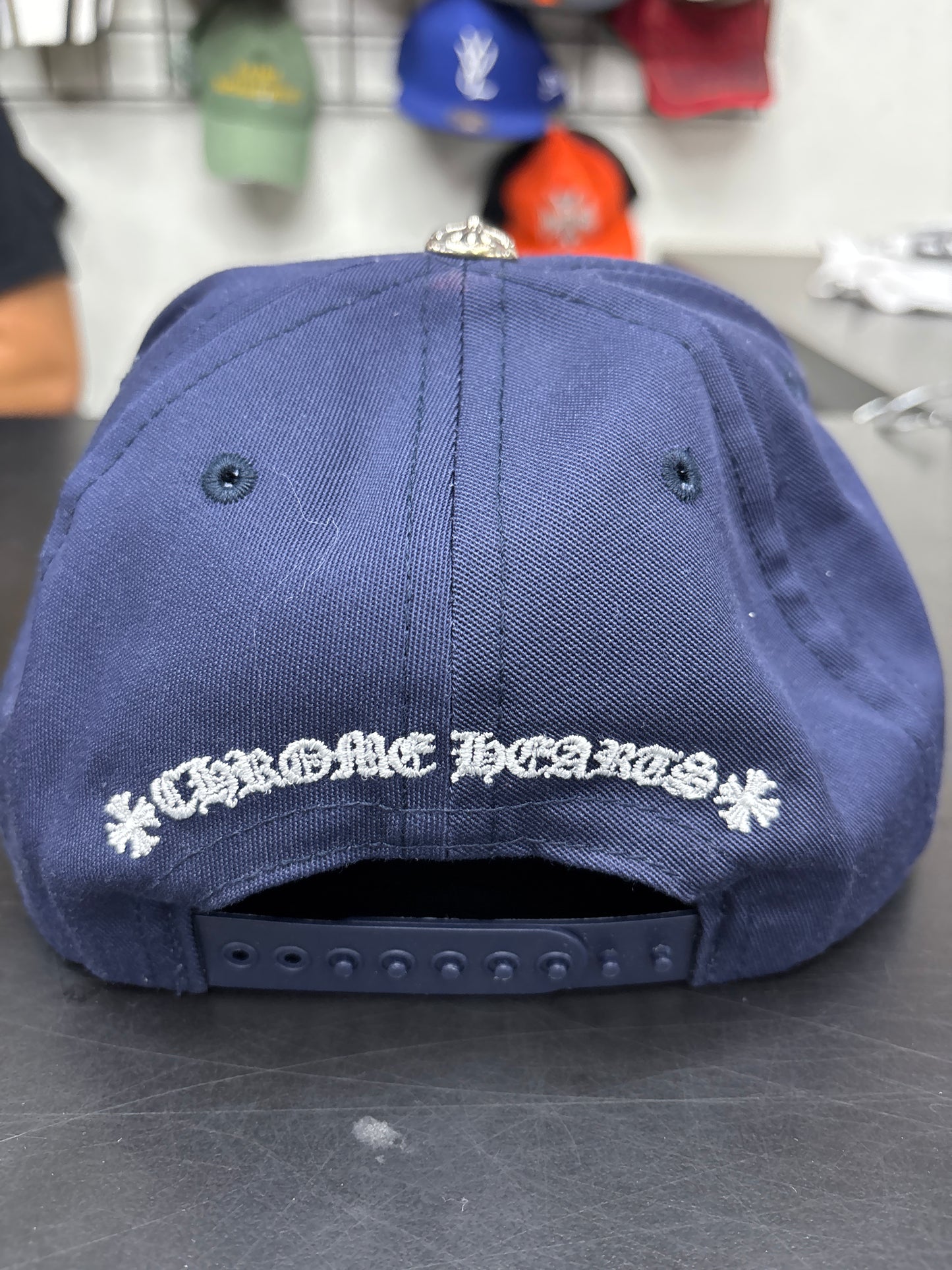 Chrome Heart Navy CH Hat