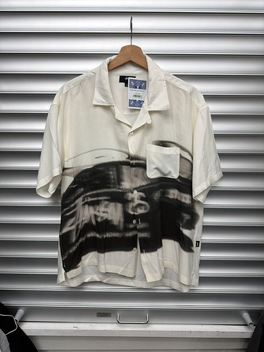 Stussy Silk Linen Button Up - L **