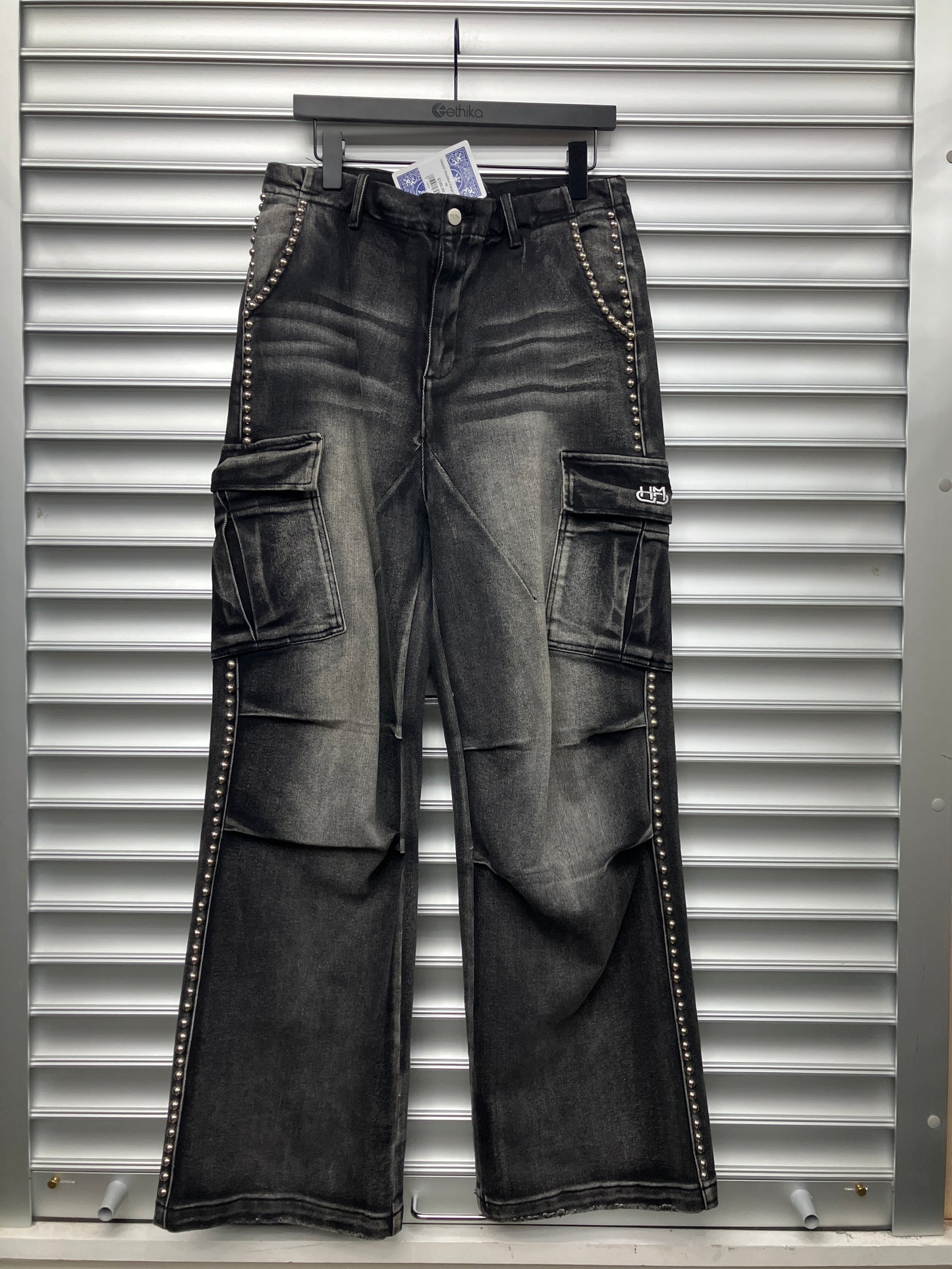 HMDD Studded Cargo Denim - M
