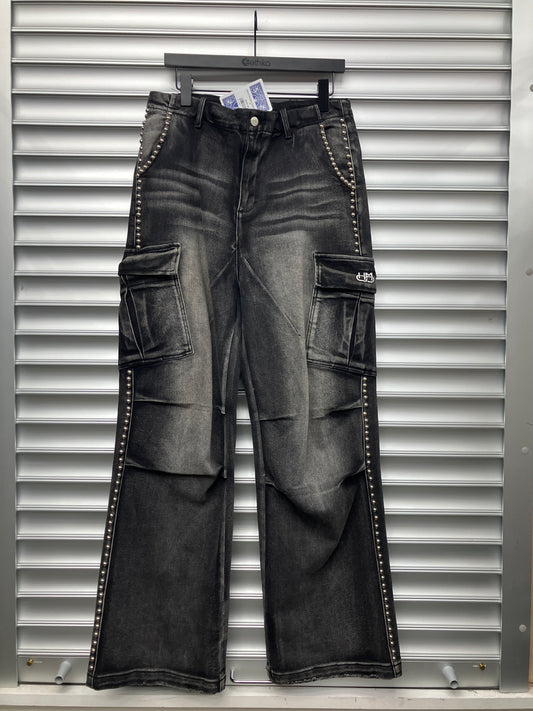 HMDD Studded Cargo Denim - M
