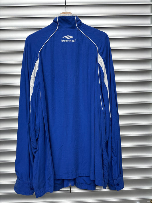Balenciaga Blue Nylon Jacket - L