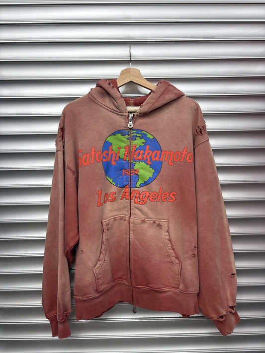 Satoshi Nakamoto Red Los Angeles Hoodie - M