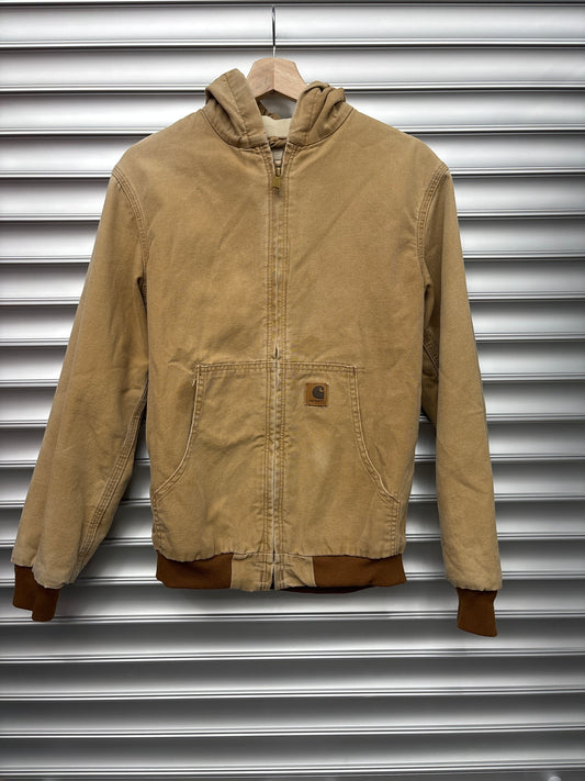 Tan Carhartt Kids Hooded Jacket - YXL