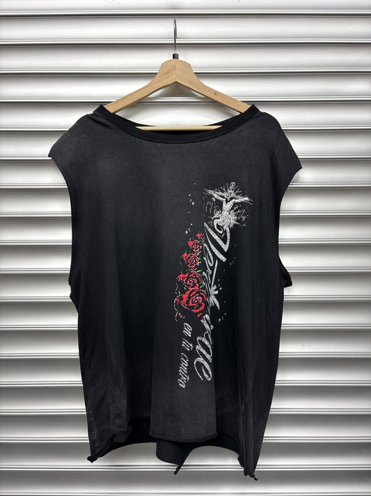 Vertabrae Roses Cutoff - L**