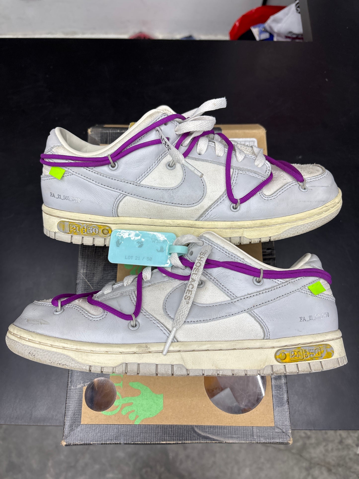 Dunk Low Off White Lot 21 (U) - 8.5M