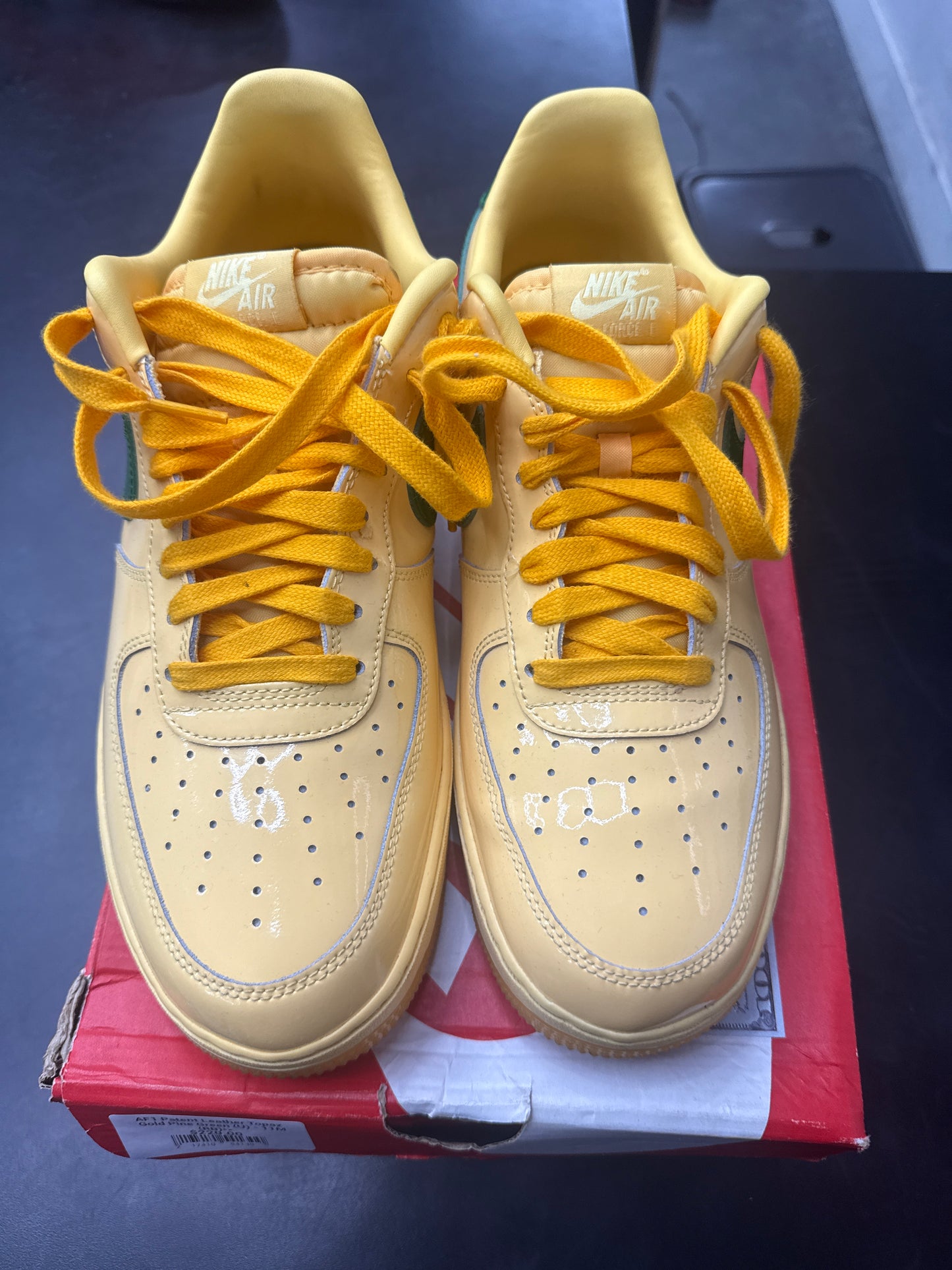 AF1 Patent Leather Topaz Gold Pine Green (U) - 11M (RB)**