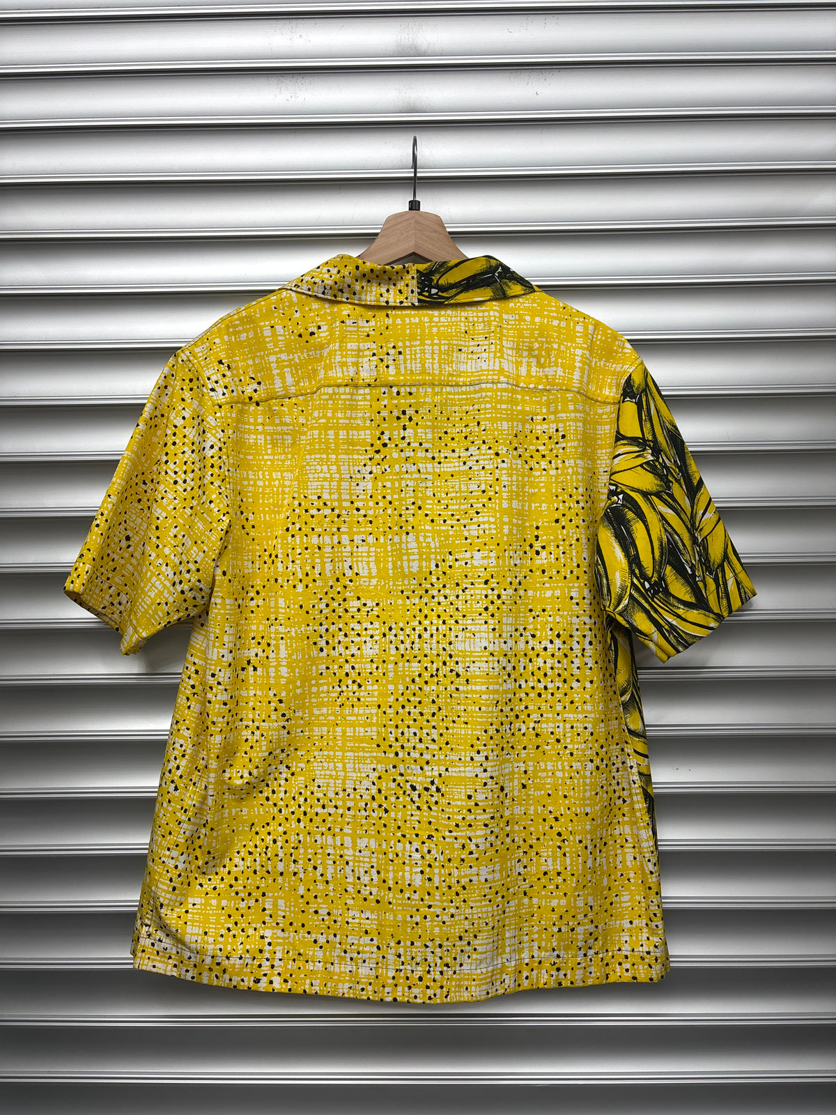 Prada Yellow Split Banana Bowling Shirt - M**