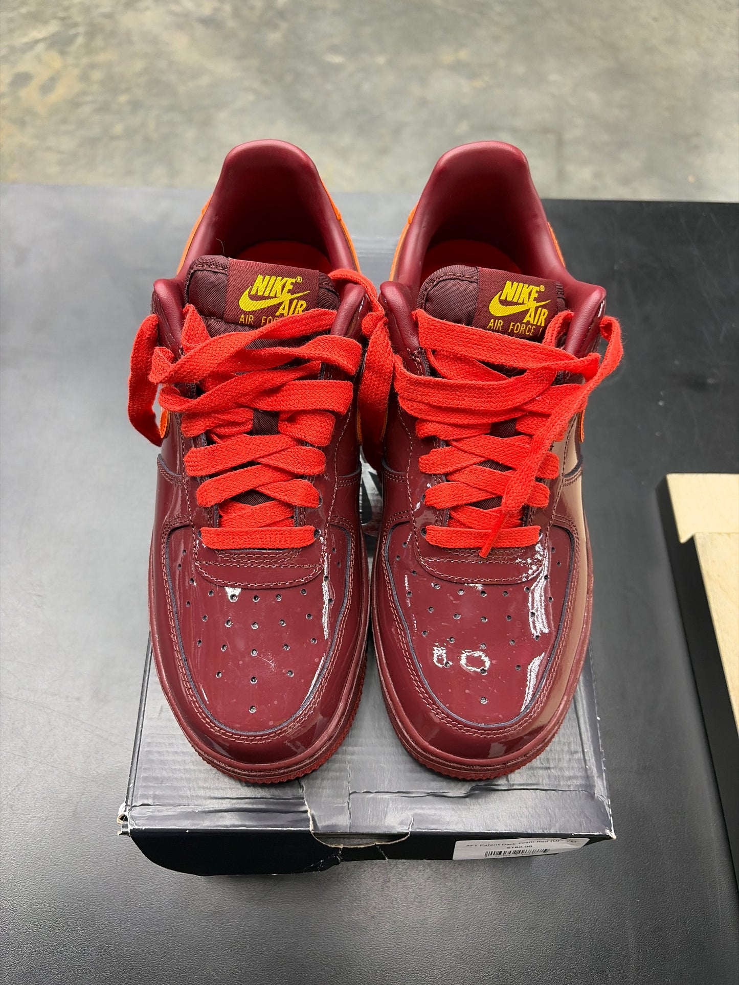 AF1 Patent Dark Team Red (U) - 7M