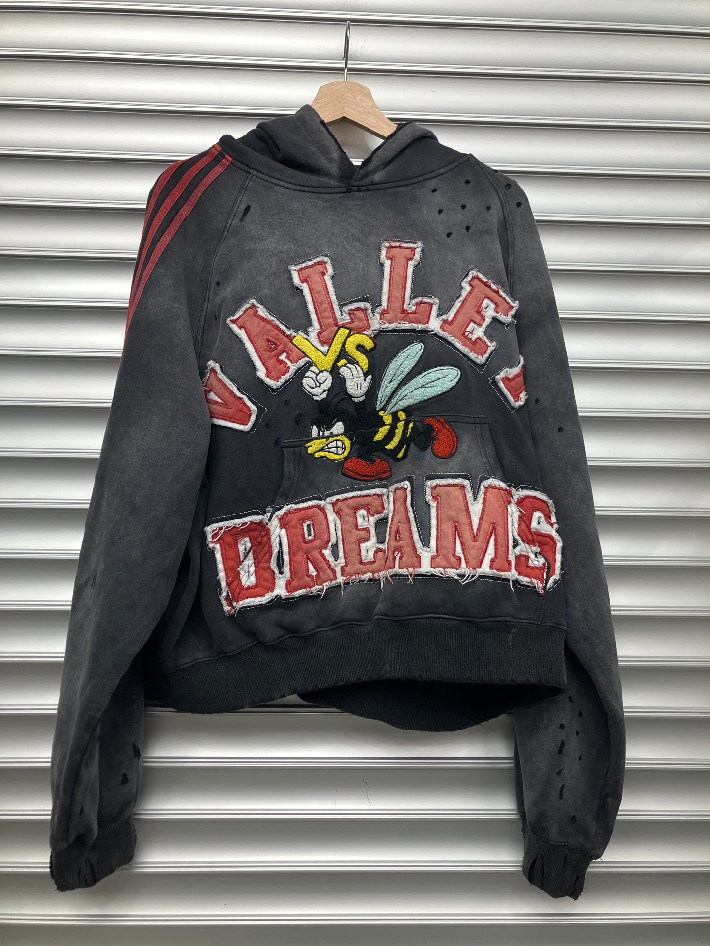 Vale Black Red Hoodie - L