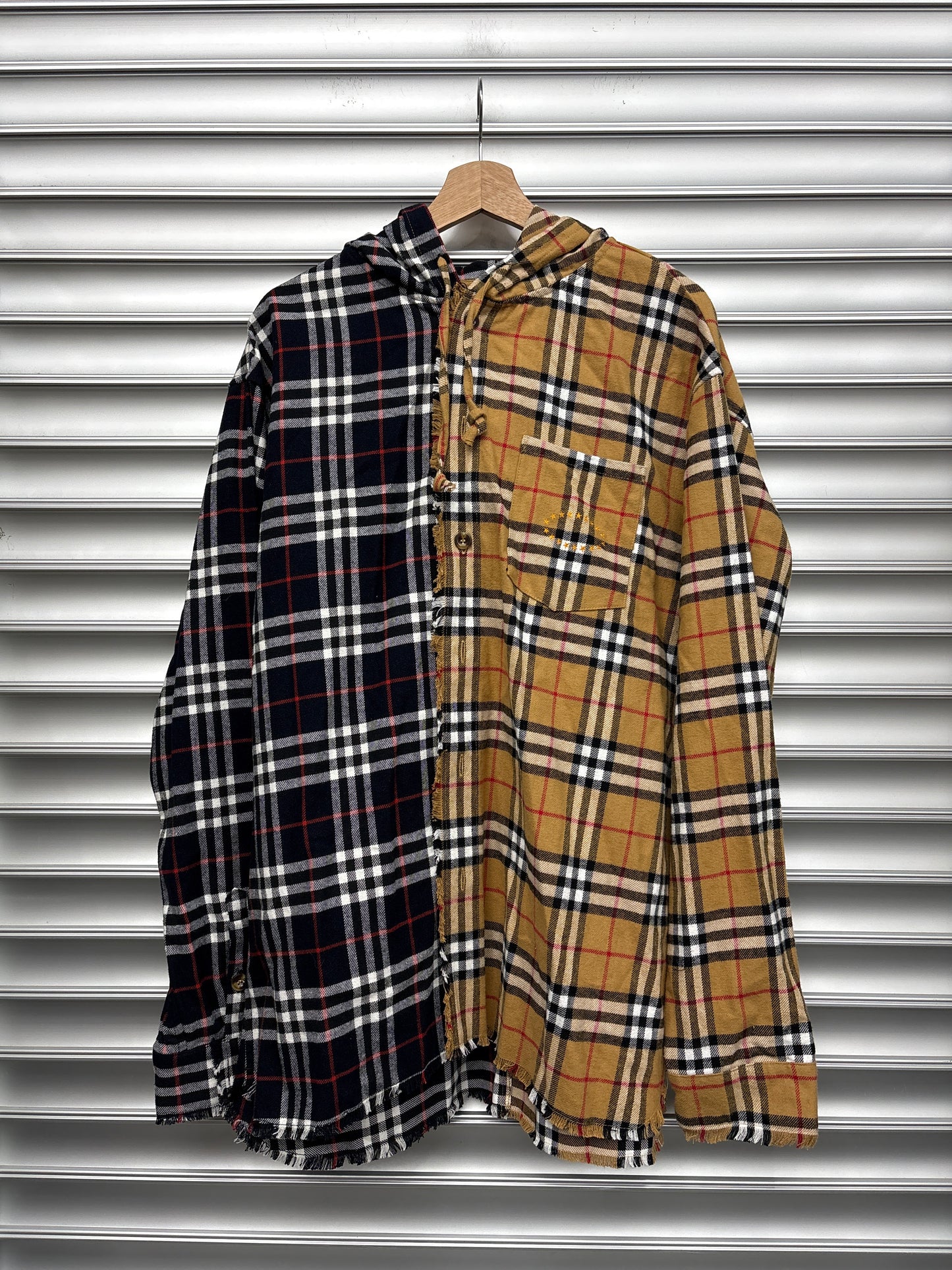 AFB Split Plaid Button Up - XL**