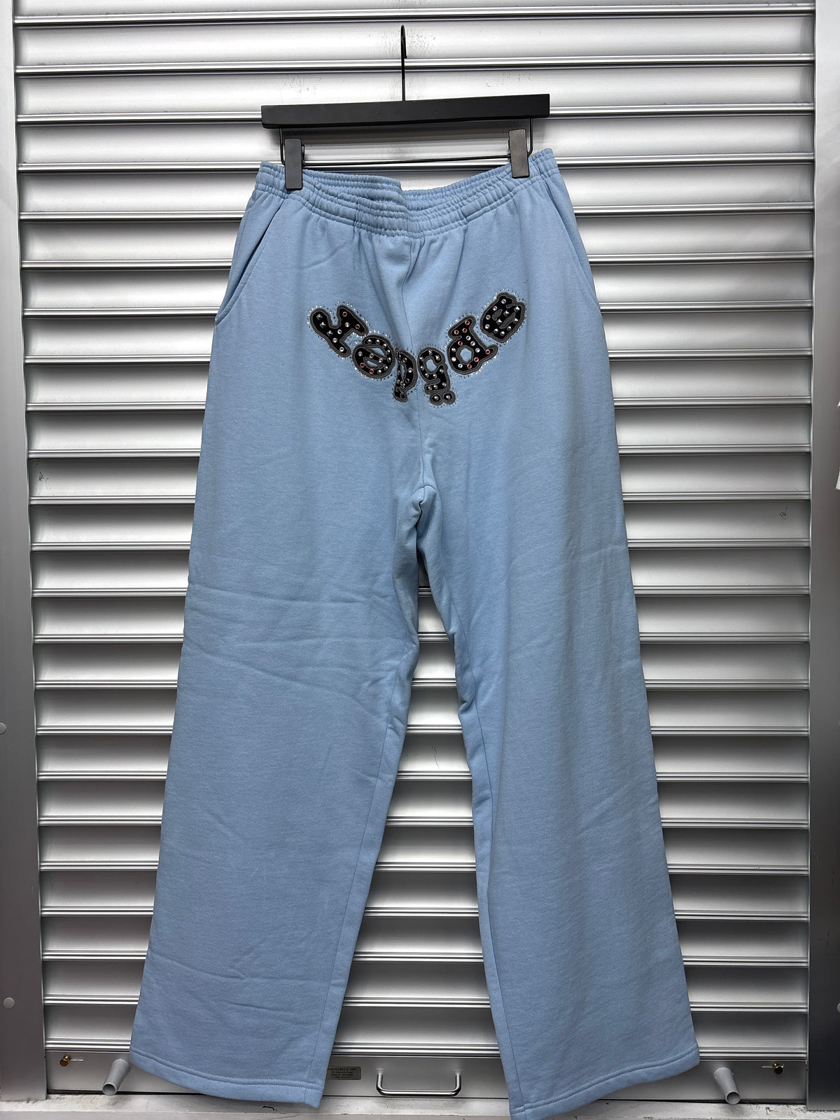 Spider Blue Studded Sweats - XL**