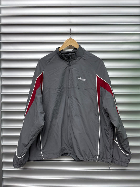 Supreme Grey Nylon Track Jacket - XL