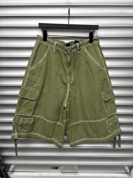 Raspberry Cargo Shorts - L**