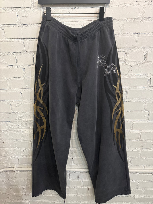 Balenciaga Gold Logo Sweatpant