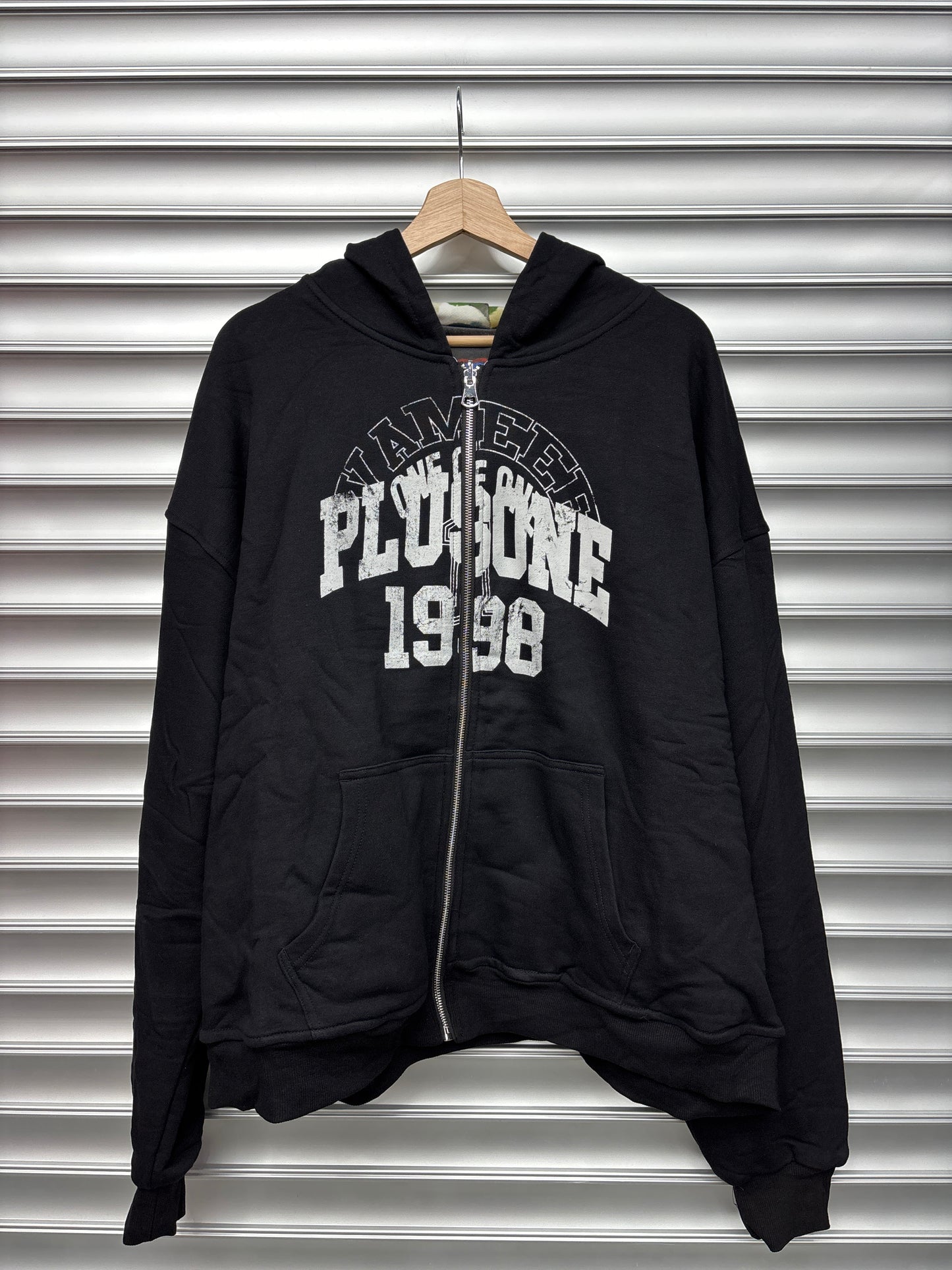 Plus One Vamee Black Reversible Zip Up - XL