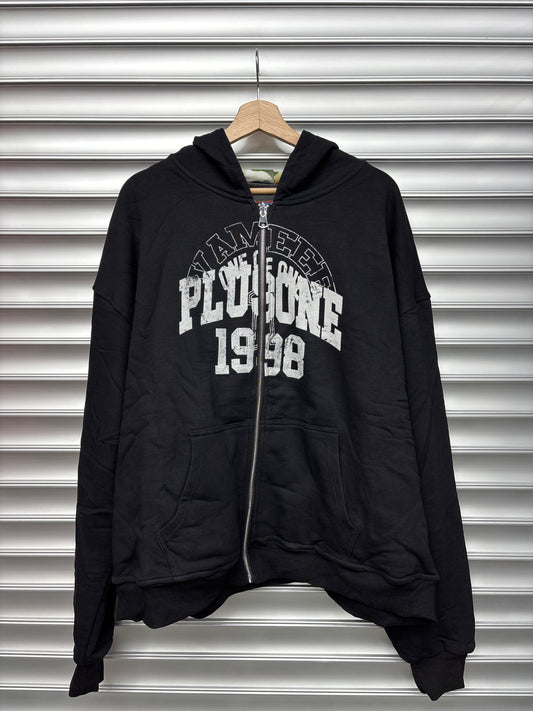 Plus One Vamee Black Reversible Zip Up - L