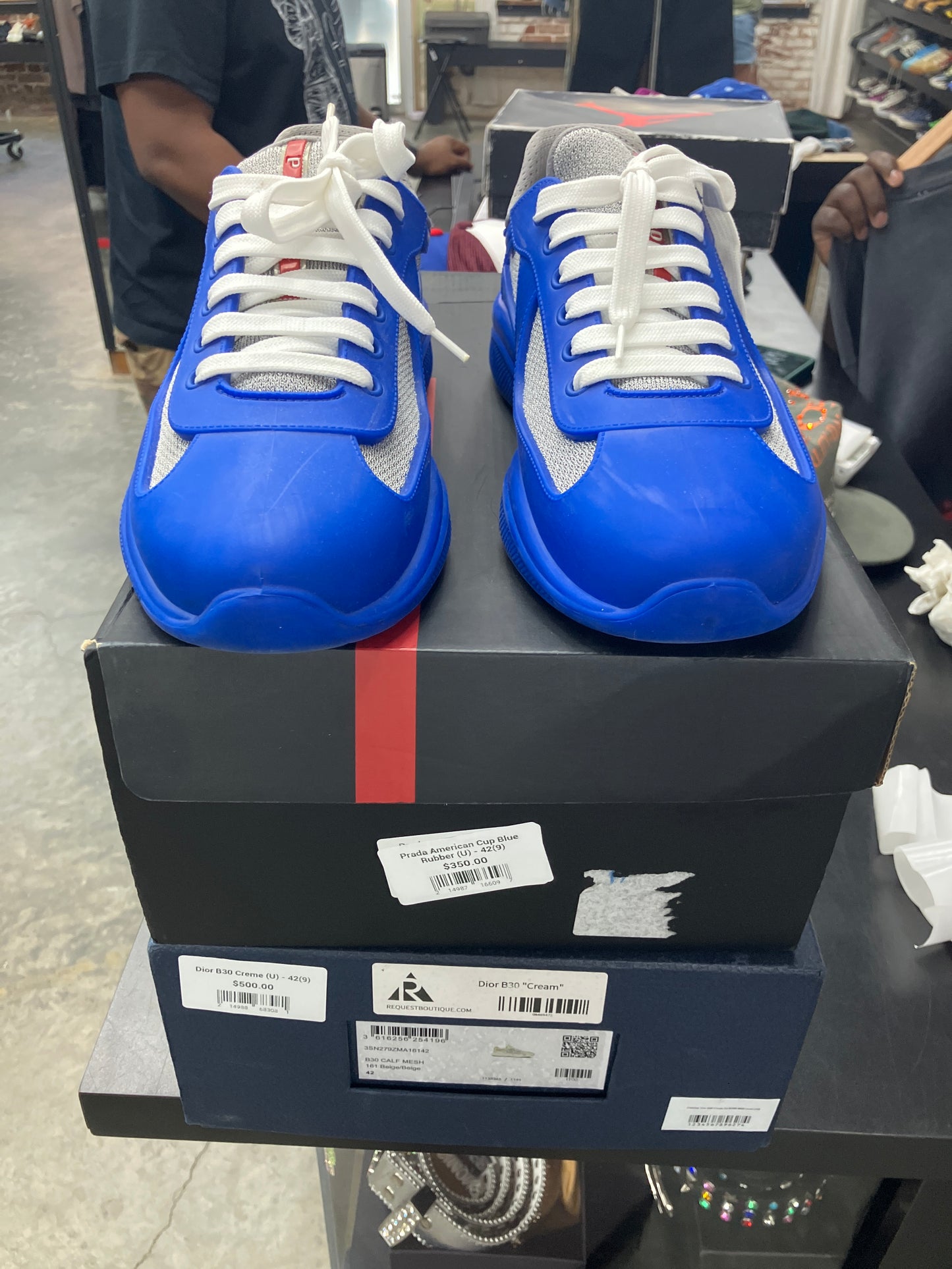Prada American Cup Blue Rubber (U) - 42(9)