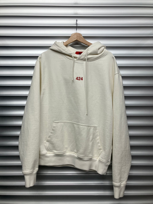 424 White Hoodie - M