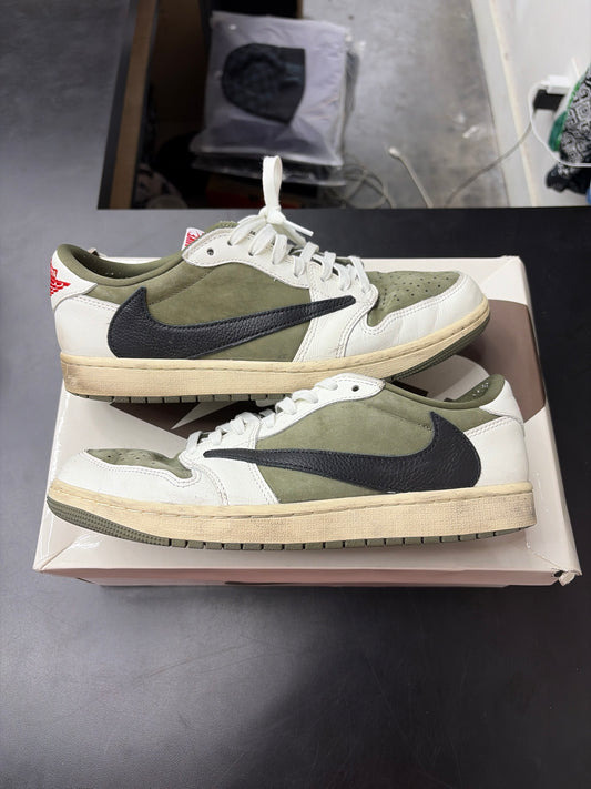 AJ1 Low Travis Scott Olive (U) - 9.5M
