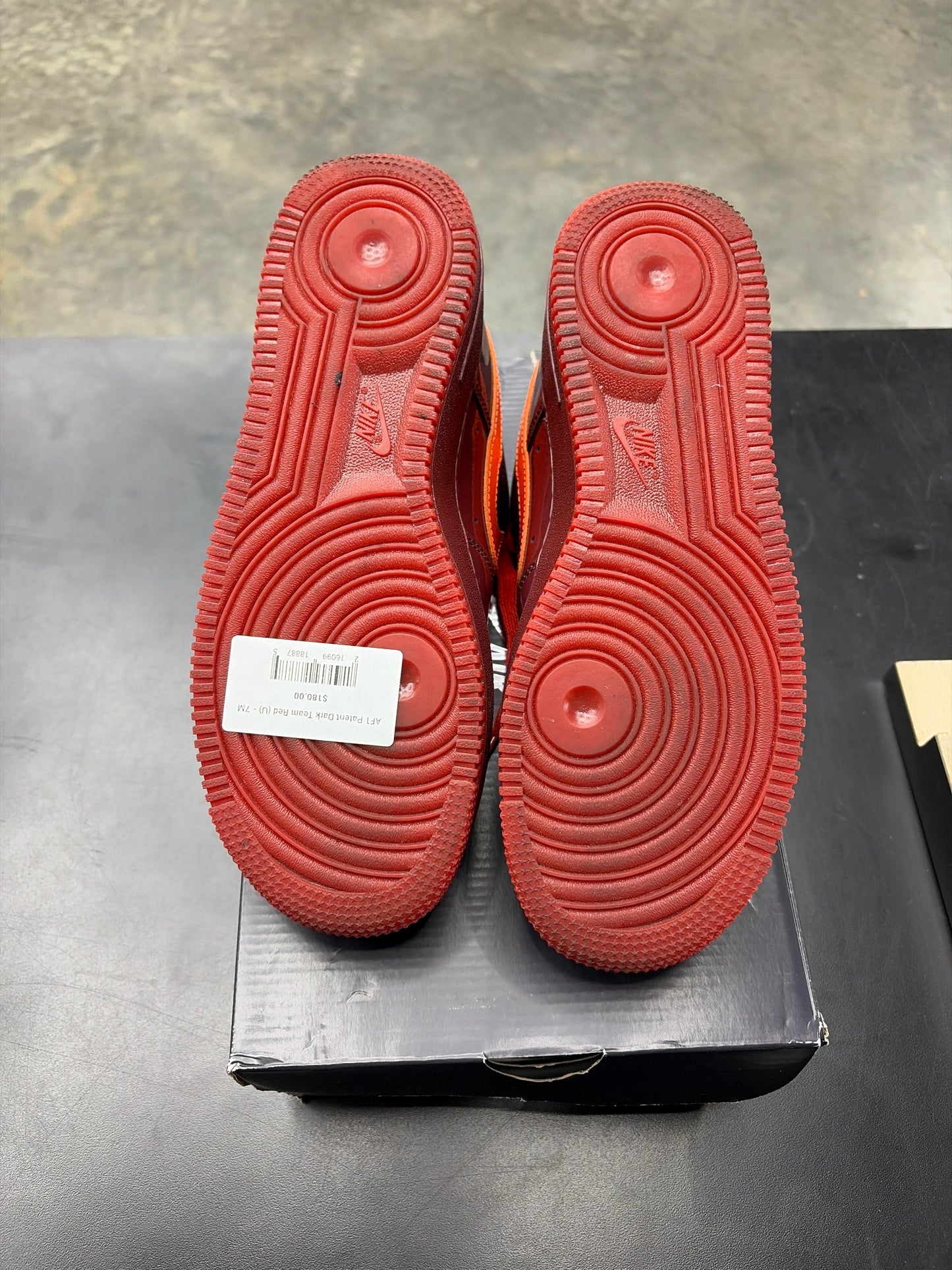 AF1 Patent Dark Team Red (U) - 7M