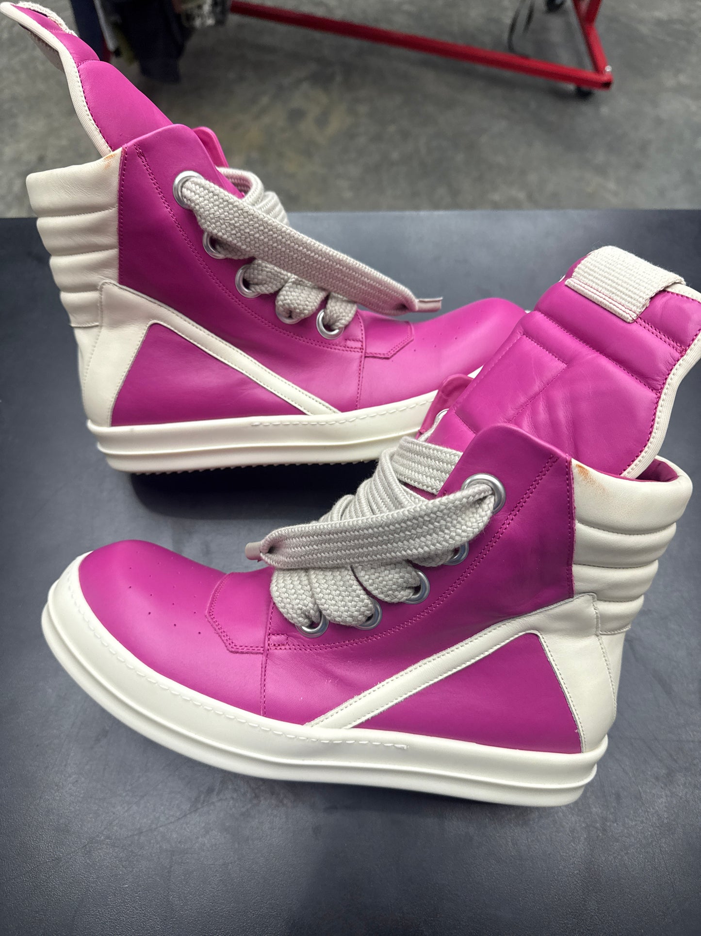 Rick Owen Geobasket Jumbo Lace Hot Pink - 44(11) (NB)
