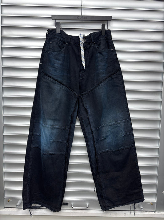 Balenciaga Blue Double Knee Pants - XS
