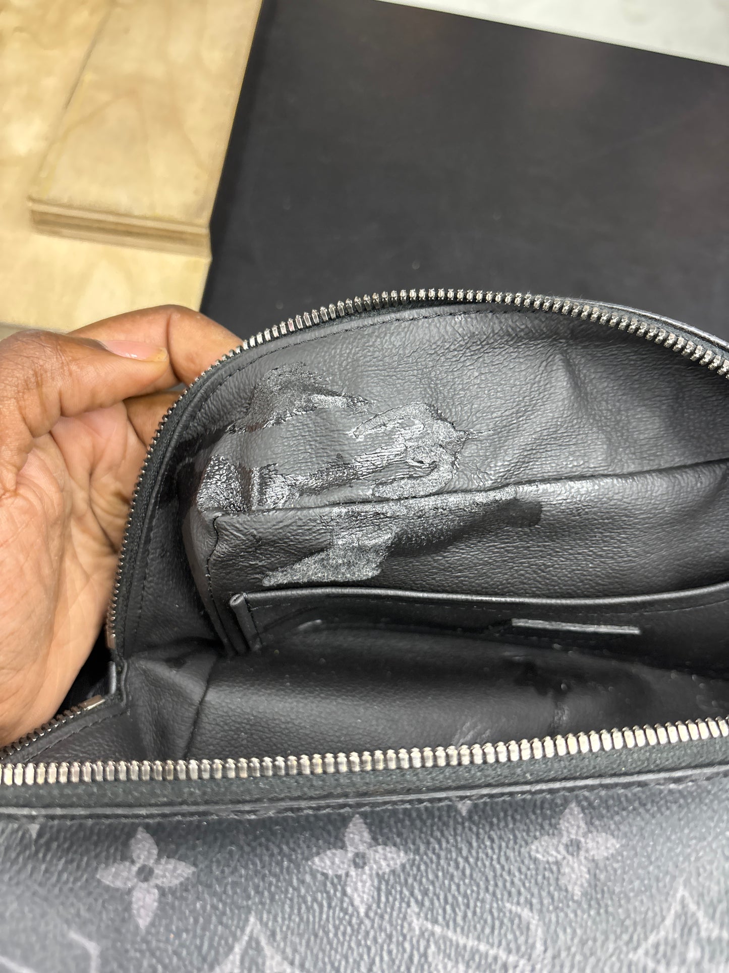 Louis Vuitton Black Monogram Toiletry Bag