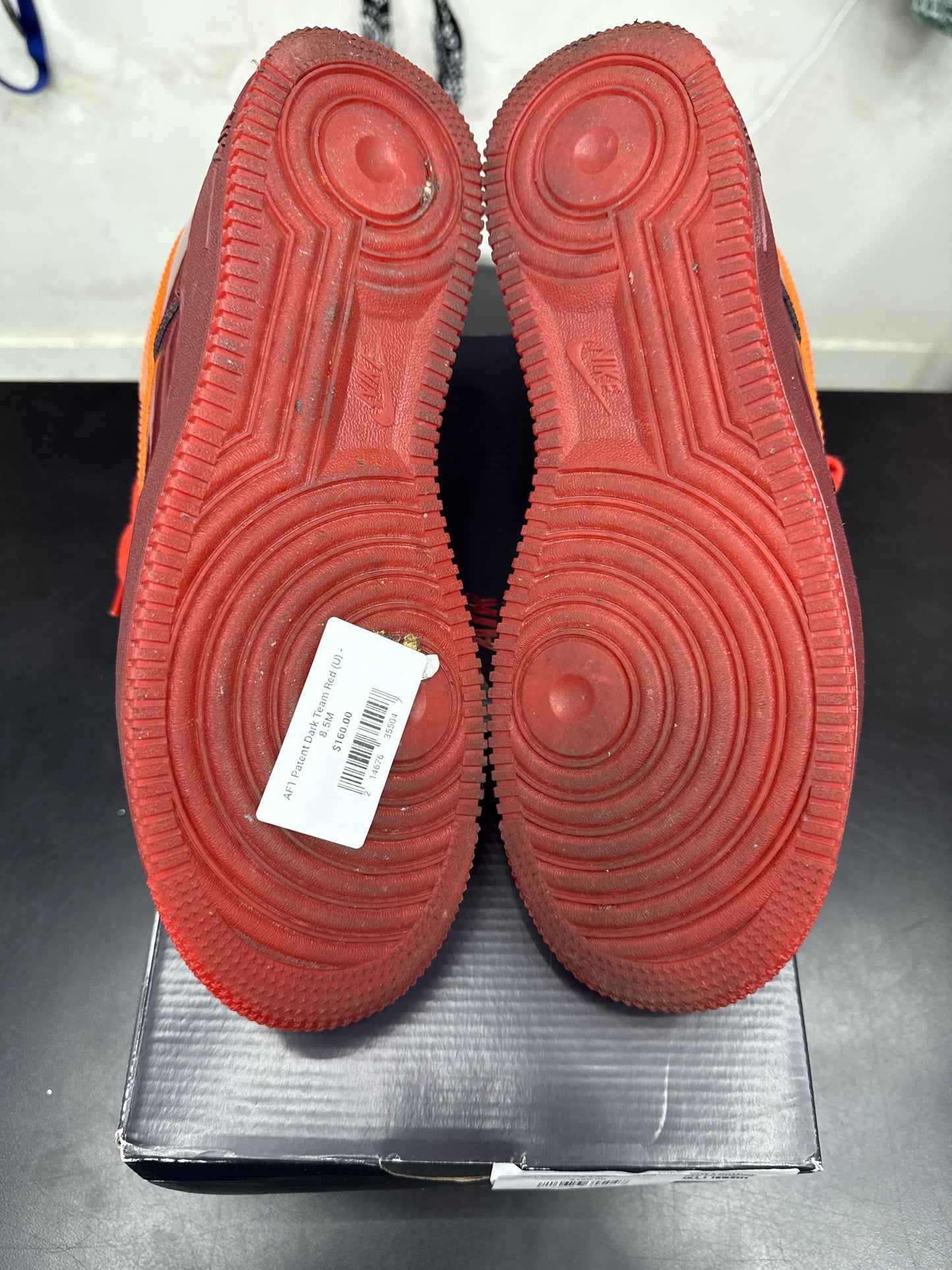 AF1 Patent Dark Team Red (U) - 8.5M
