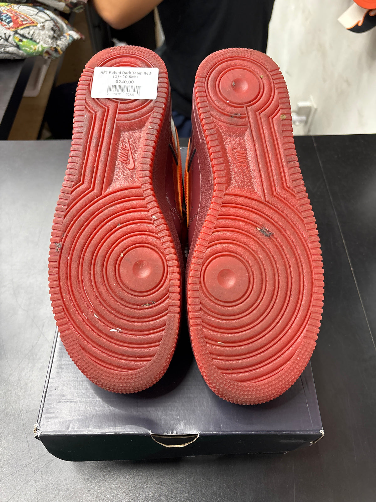 AF1 Patent Dark Team Red (U) - 10.5M **