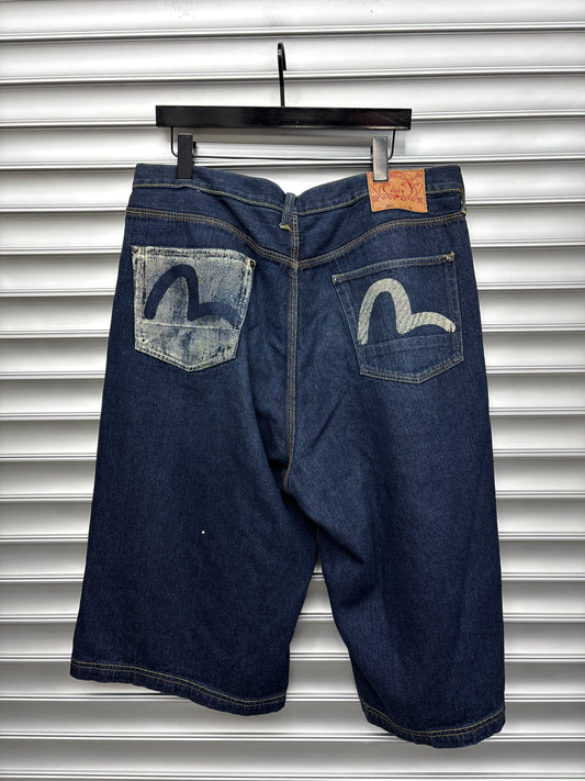 Evisu Cream Logo Shorts - 36