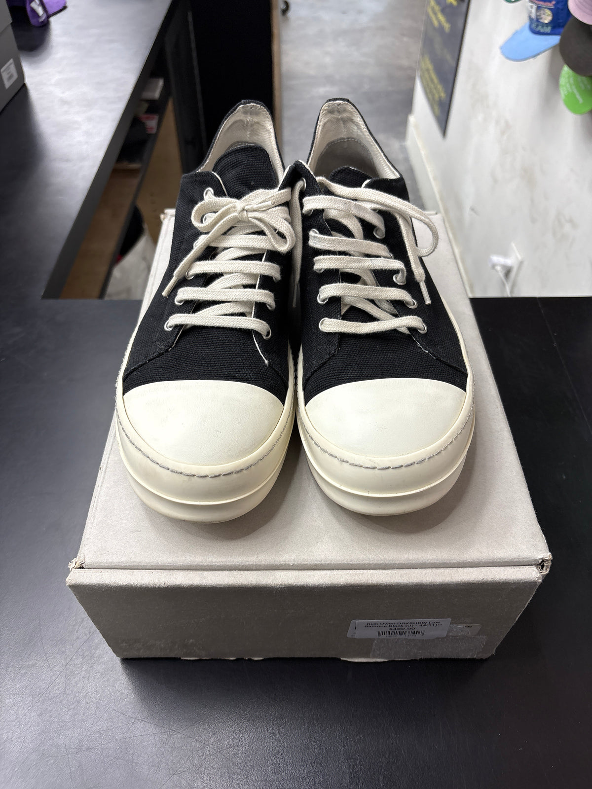 Rick Owen DRKSHDW Low Ramone Black (U) - 44(11)**