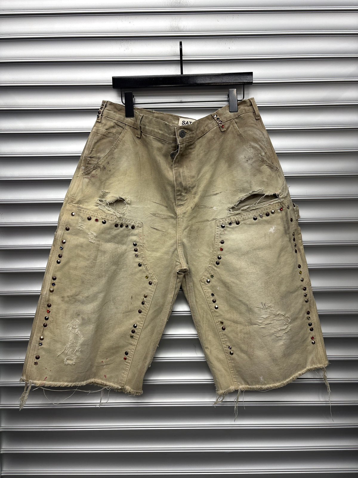 Satoshi Nakamoto Jewel Studded Tan Double Knees - 34**