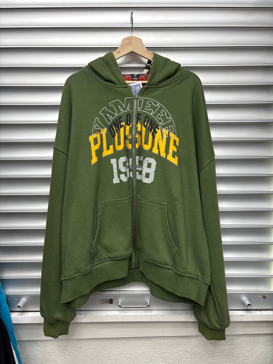 Plus One Green Reversible Zip Up - XXL**