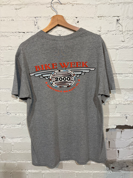 Vintage Grey Daytona Tee - L