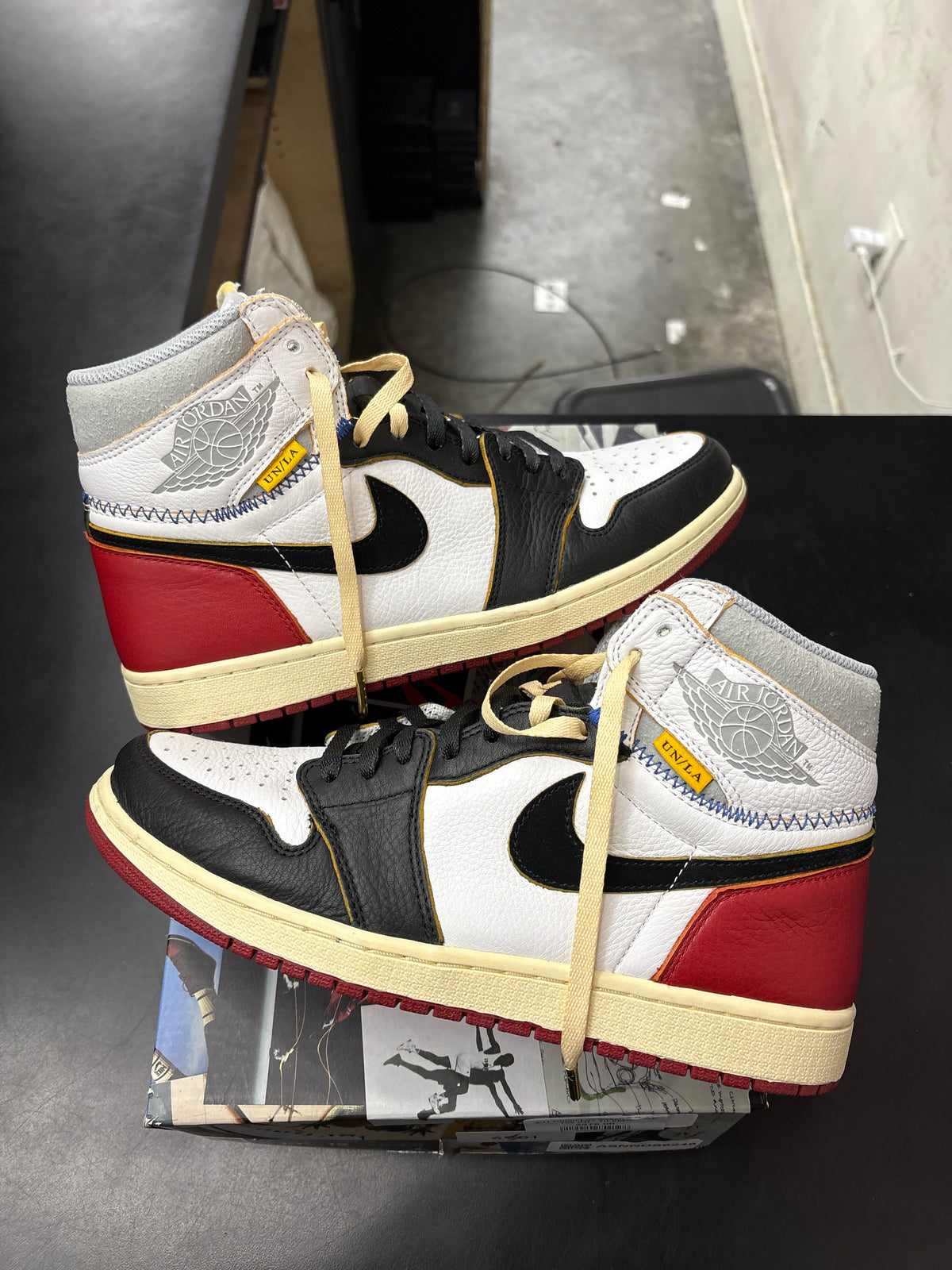 AJ1 Union Los Angeles Black Toe (U) - 10.5M**