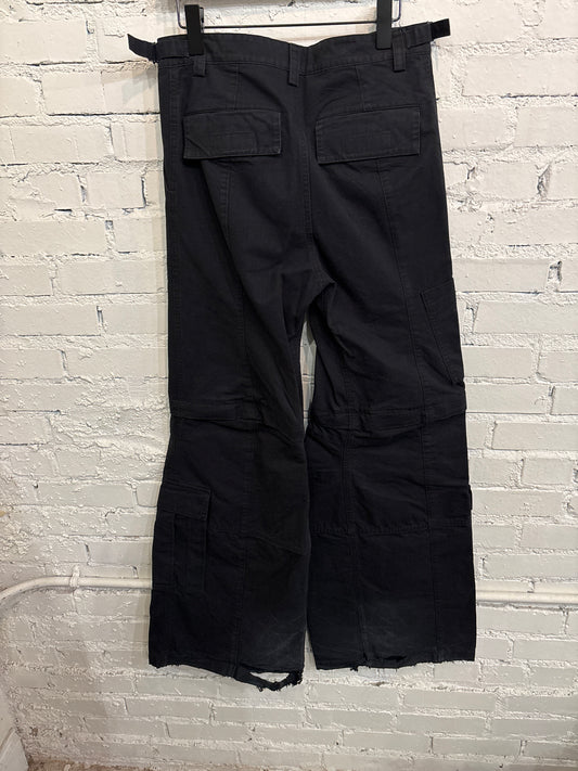 Balenciaga Flare Cargo Convertible Denim - XS