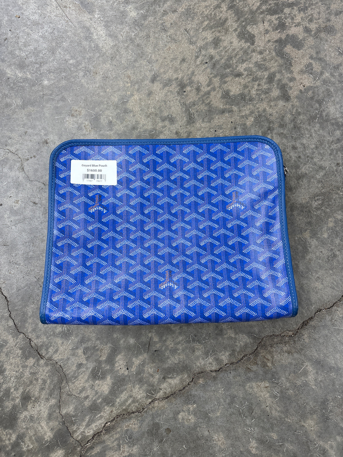 Goyard Blue Pouch **