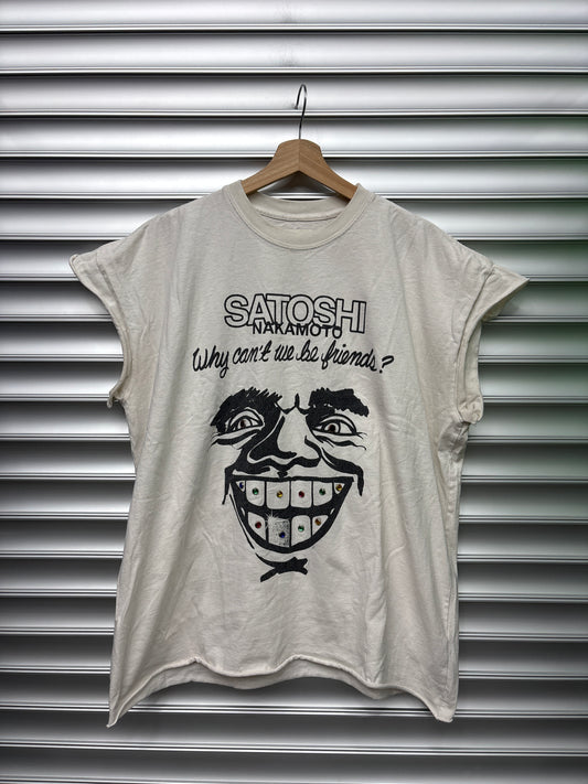 Satoshi Nakamoto Why Cant We Be Friends Tank - M