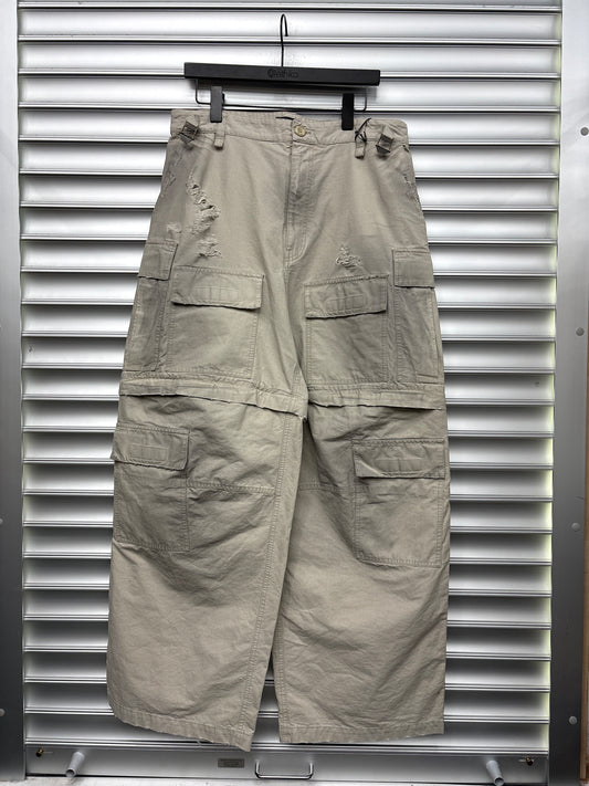 Balenciaga Tan Convertible Tan Cargos - 48**